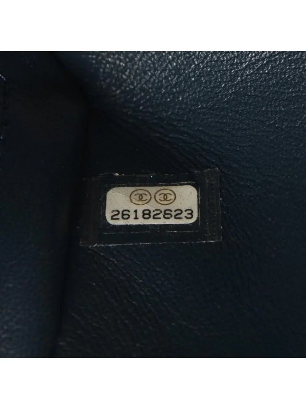 Chanel Shoulder Bag Blanc Stitch Blue Green Leather Chain